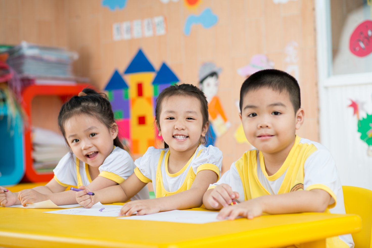 Happy Asian Children